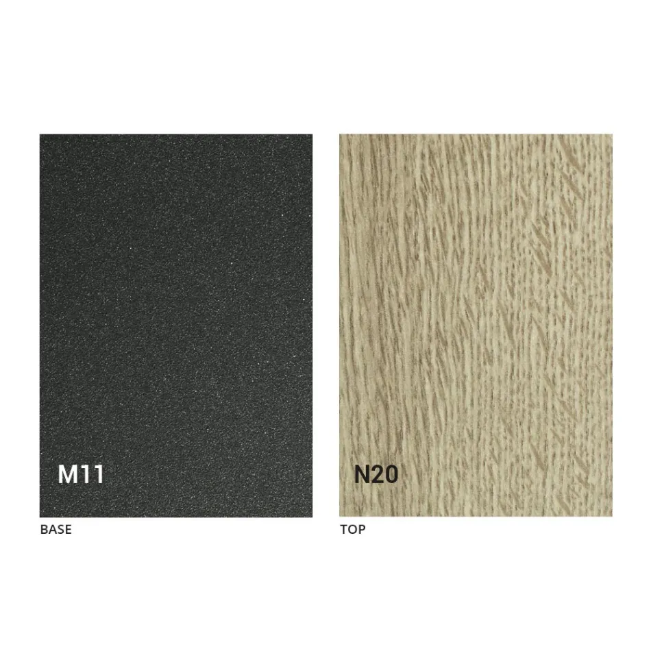 Masă extensibilă de până la 280 cm în lemn și metal Made in Italy - Gallotto Viadurini