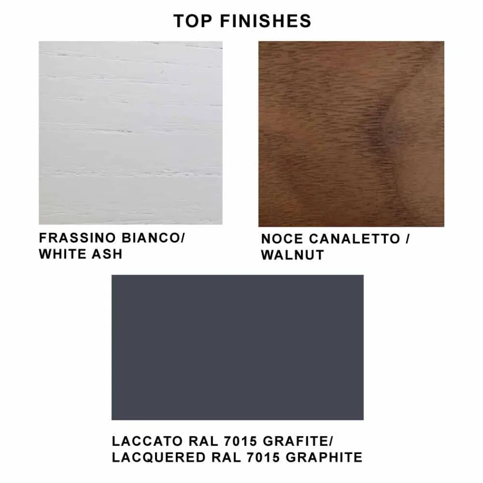 Masa extensibila pana la 280 cm din sticla si lemn furniruit – Eugrafo Viadurini