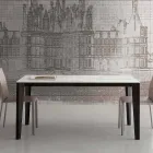 Masă extensibilă de până la 290 cm în sticlă ceramică Fabricat în Italia - Polonio Viadurini
