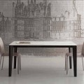 Masă extensibilă de până la 290 cm în sticlă ceramică Fabricat în Italia - Polonio