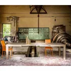 Masă extensibilă de până la 300 cm, un design modern, melamină Oky Viadurini