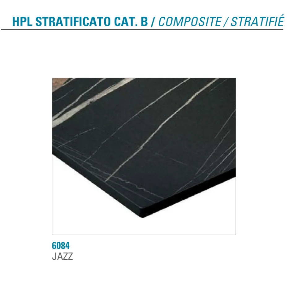 Masa extensibila pana la 300 cm din HPL stratificat Made in Italy - Bastiano Viadurini