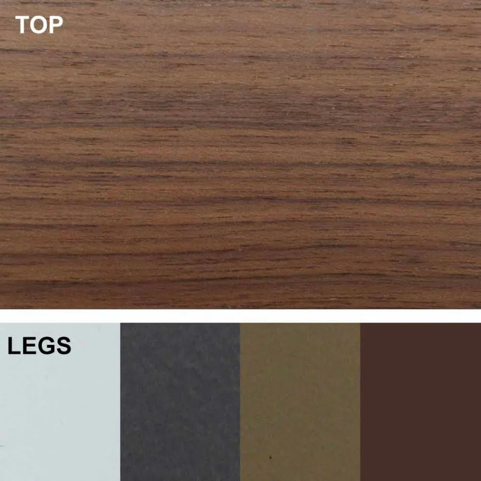 Masa extensibila pana la 300 cm din Lemn si Otel Made in Italy - Settimmio Viadurini