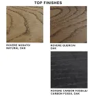 Masa extensibila pana la 300 cm din lemn furniruit si sticla - Ruptura Viadurini