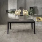 Masa extensibila pana la 316 cm din melamina si baza metalica - tamaie Viadurini