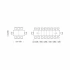 Masa extensibila pana la 470 cm din lemn furniruit Made in Italy – Gordito Viadurini