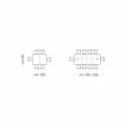 Masa extensibila pana la 470 cm din lemn furniruit Made in Italy – Gordito Viadurini