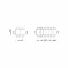 Masa extensibila pana la 470 cm din lemn furniruit Made in Italy – Gordito Viadurini