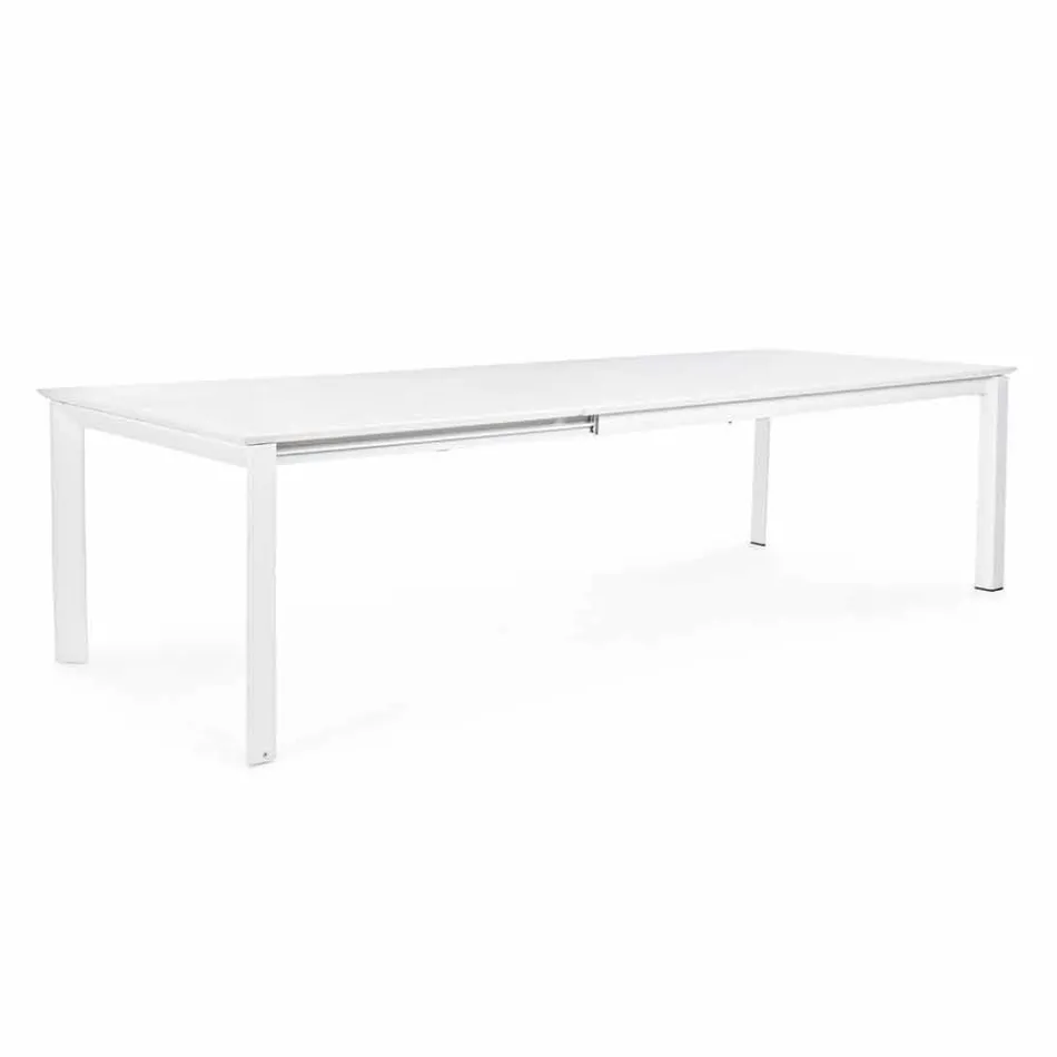 Masă extensibilă în design modern din aluminiu pentru casă în aer liber - Casper Viadurini