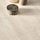 Masă extensibilă din gresie porțelanată cu bază din metal vopsit - Arko Viadurini