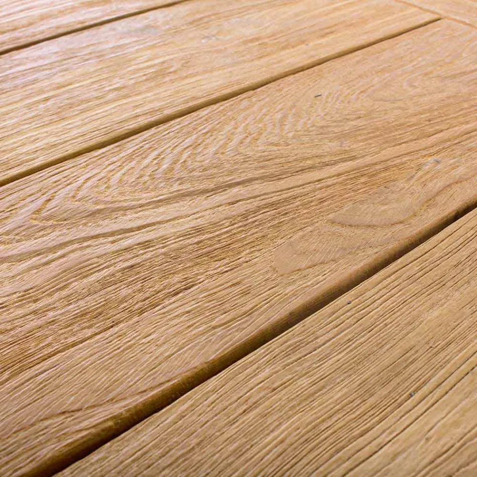 Masă extensibilă de amenajare a grădinii din lemn pentru 6 persoane Homemotion - Hunter Viadurini