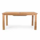 Masă extensibilă de amenajare a grădinii din lemn pentru 6 persoane Homemotion - Hunter Viadurini