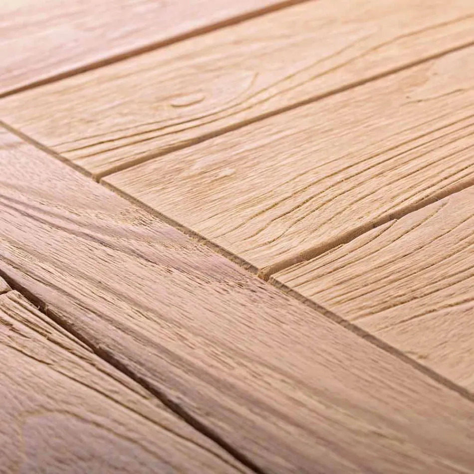 Masă extensibilă de amenajare a grădinii din lemn pentru 6 persoane Homemotion - Hunter Viadurini