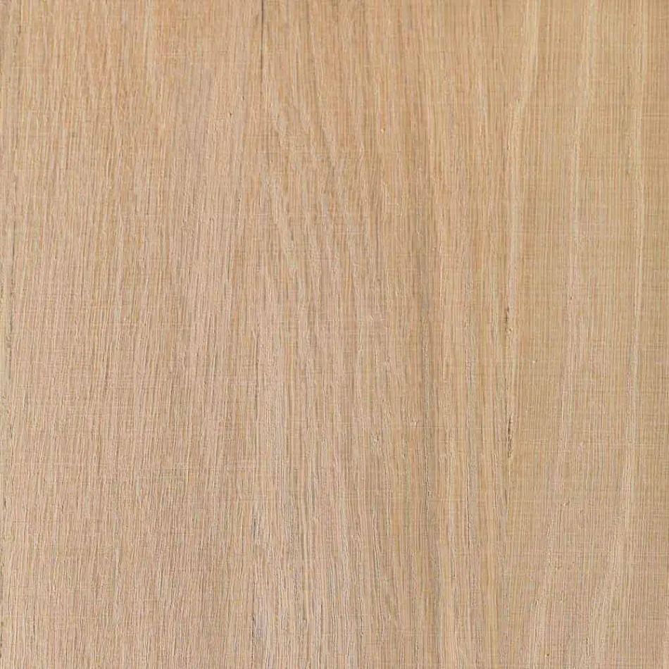 Masă extensibilă din lemn de frasin cu benzi laterale vopsite în gri - Ketla Viadurini