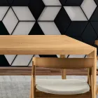 Masa extensibila din lemn masiv de frasin in diferite finisaje - Ferenc Viadurini