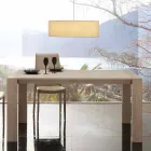 Masă extensibilă din melamină și mdf modern Jesi Viadurini