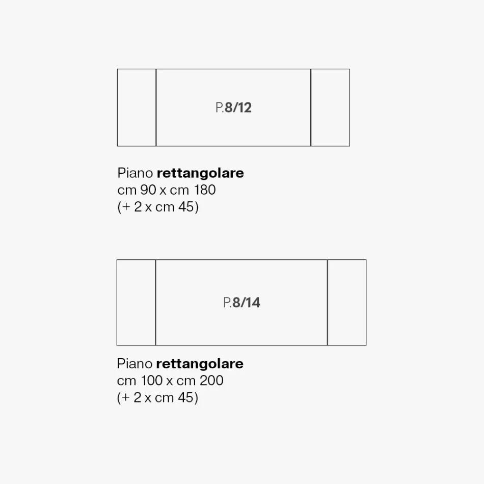 Masa extensibila din sticla ceramica cu 3 finisaje diferite Made in Italy - Tecna Viadurini