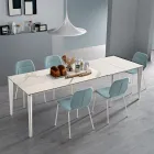 Masa extensibila din vitroceramica si baza metalica in diferite finisaje - Ariel Viadurini