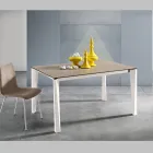 Masa extensibila din sticla ceramica Fokos Terra Finish Made in Italy - Ariel Viadurini