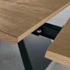 Masă extensibilă din stejar Made in Italy - Zerba Viadurini
