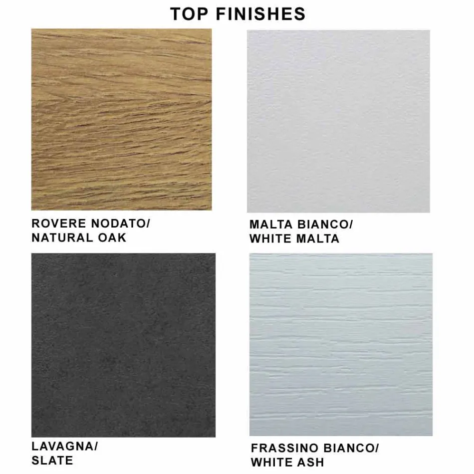 Masa moderna extensibila cu 14 locuri cu blat laminat Made in Italy - Ezzellino Viadurini