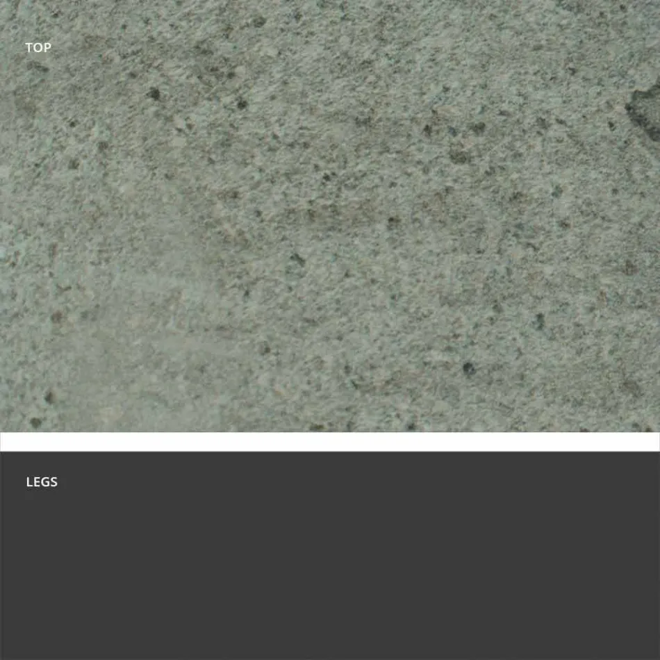 Masă extensibilă modernă cu vârf de gresie făcută în Italia, Erve Viadurini