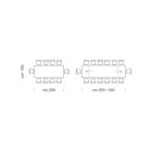 Masa extensibila moderna cu blat din lemn laminat Made in Italy – Settimmio Viadurini