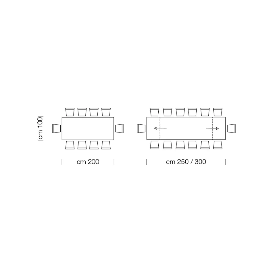 Masa extensibila moderna cu blat din lemn laminat Made in Italy – Settimmio Viadurini
