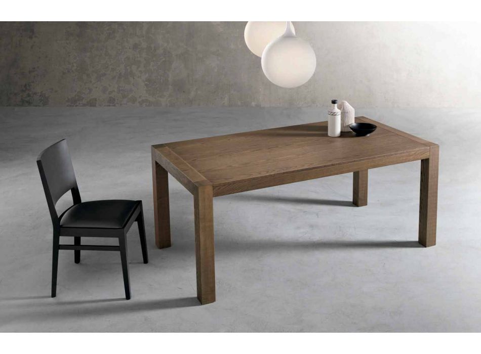 Modernă masă de lemn de frasin extinsă din Italia Parre Viadurini