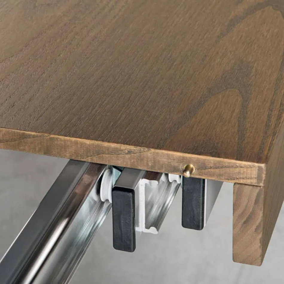 Modernă masă de lemn de frasin extinsă din Italia Parre Viadurini