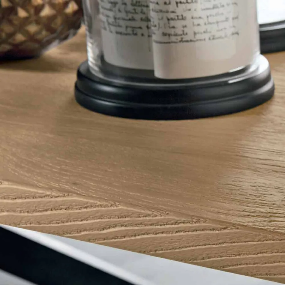 Masă extensibilă modernă din lemn de stejar Made in Italy - Oncino Viadurini