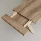 Masă modernă extensibilă din melamină și MDF Denver Viadurini