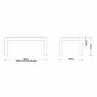 Mese extinse moderne din stejar masiv, L180 / 280xP100cm, Jacob Viadurini