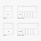 Masa extensibila din melamina pliabila Made in Italy - Oky Viadurini