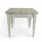 Masă extensibilă Artizanală Până la 170 cm în lemn Fabricat în Italia - Marsilia Viadurini