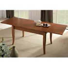 Masa clasica extensibila din furnir din lemn artizanal - Karim Viadurini