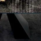 Masa cu extensii integrate din ceramica si otel Made in Italy - Dalmata Viadurini