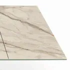 Masa cu extensii integrate din ceramica si otel Made in Italy - Dalmata Viadurini