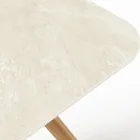 Masa cu Baza din Lemn si Blat Ceramica Chianca de la Ostuni - Infinity Viadurini