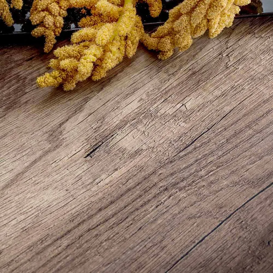 Masa cu Blat Extensibil Pana la 334 cm Efect Lemn Fabricata in Italia - Bavaria Viadurini