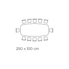 Masa cu blat din ceramica in forma de butoi si baza din otel Made in Italy - Ezzellino Viadurini