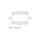 Masa cu blat din ceramica in forma de butoi si baza din otel Made in Italy - Ezzellino Viadurini