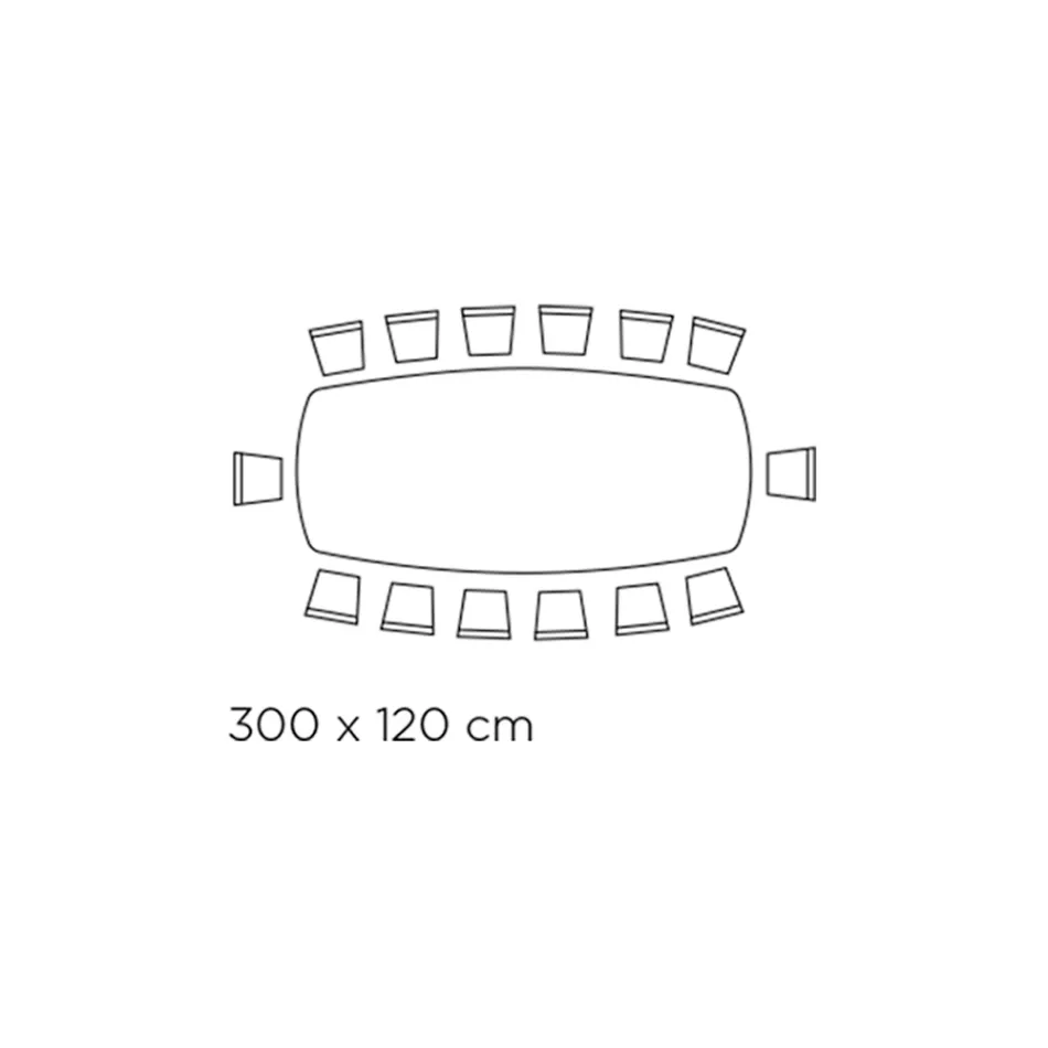 Masa cu blat din ceramica in forma de butoi si baza din otel Made in Italy - Ezzellino Viadurini