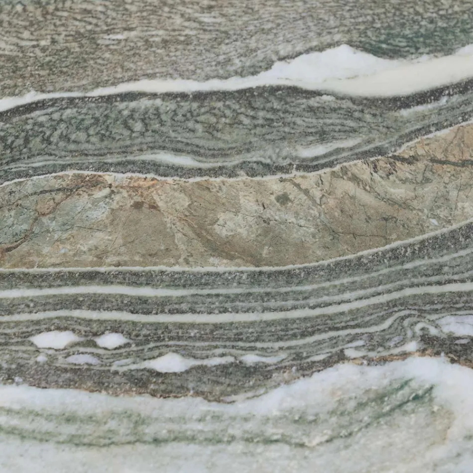 Masa cu Blat Ceramic si Baza din Teak Made in Italy - Casca Viadurini