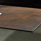 Tavă cu vârf făcută în Italia ceramică modernă din sticlă, Mitia Viadurini