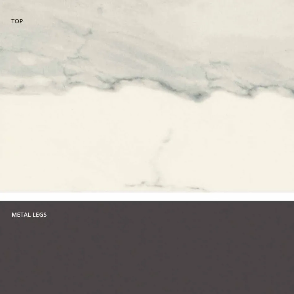 Tavă cu vârf făcută în Italia ceramică modernă din sticlă, Mitia Viadurini