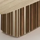 Masă Lunaria cu blat din marmură și bază metalică, fabricată în Italia Viadurini
