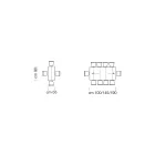 Consolă extensibilă din lemn furniruit Made in Italy - Gordito Viadurini