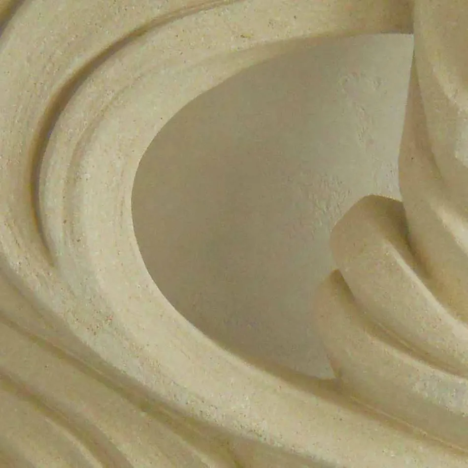 Masă de consolă din piatră și cristal de design Emera Viadurini