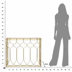 Masă de consolă din fier dreptunghiular modern - Karine Viadurini